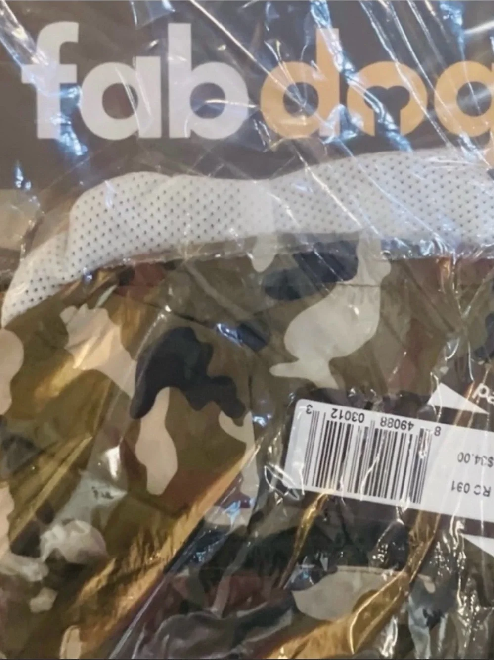 Fab dog® Camo Packaway Raincoat